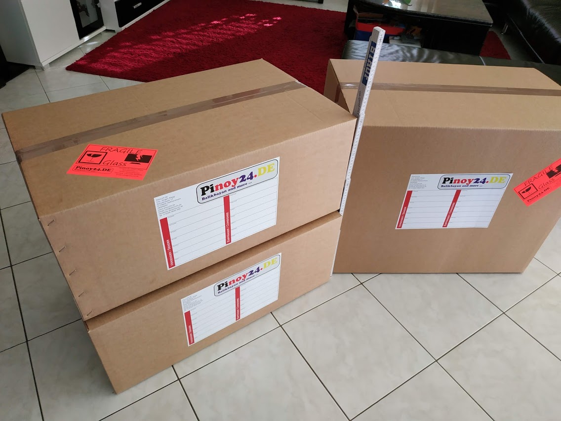 Halbe Balikbayan Box Leerkarton 96 Liter 73x44x30cm